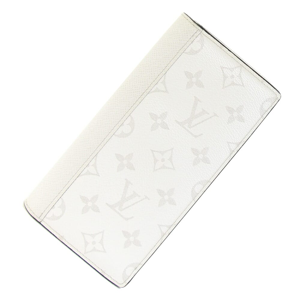 ルイヴィトン 二つ折り長財布 タイガ ラマ ポルトフォイユ ブラザ NM M30889 オプティカルホワイト LOUIS VUITTON