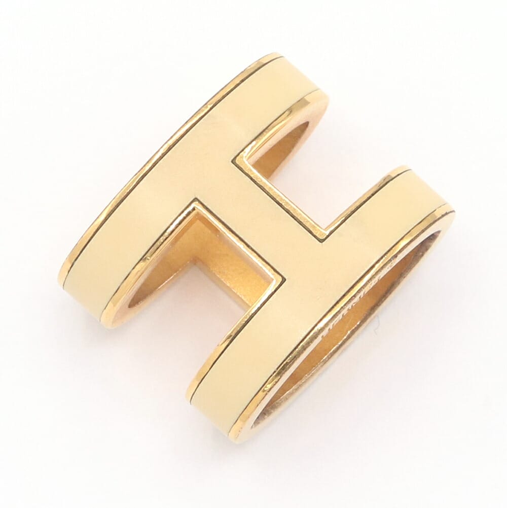エルメス ペンダントトップ ポップアッシュ クリーム ゴールド メタル 中古 ペンダントヘッド アクセサリー ネックレス ポップH レディース HERMES