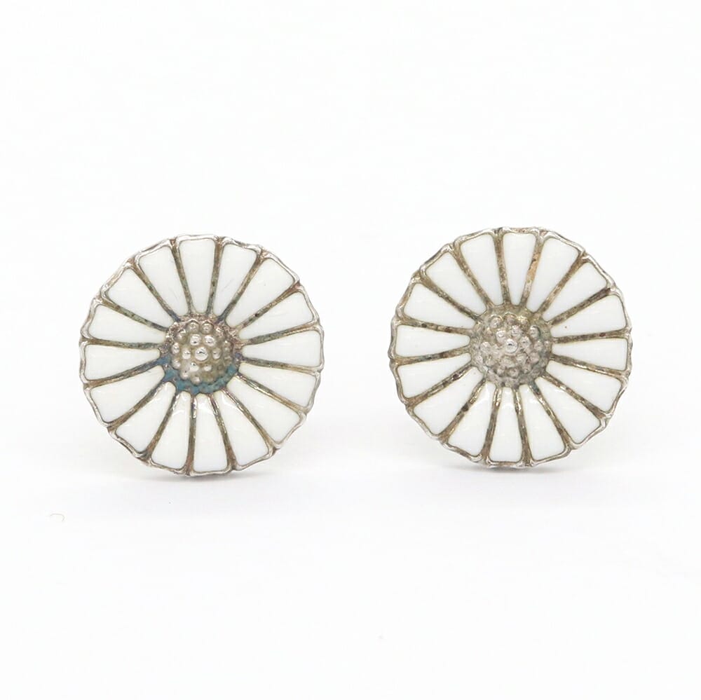 ジョージジェンセン ピアス デイジー SV925 中古 耳 アクセサリー レディース DAISY フラワー GEORG JENSEN｜マダムブランド 店