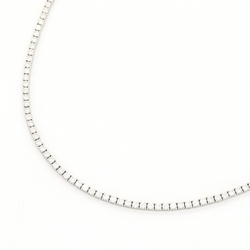 アヴァランチ ネックレス シルバー テニスネックレス AHNL-D001-3MM SV スターリングシルバー925 ジルコニア 中古 アクセサリー メンズ レディース AVALANCHE｜マダムブランド 店