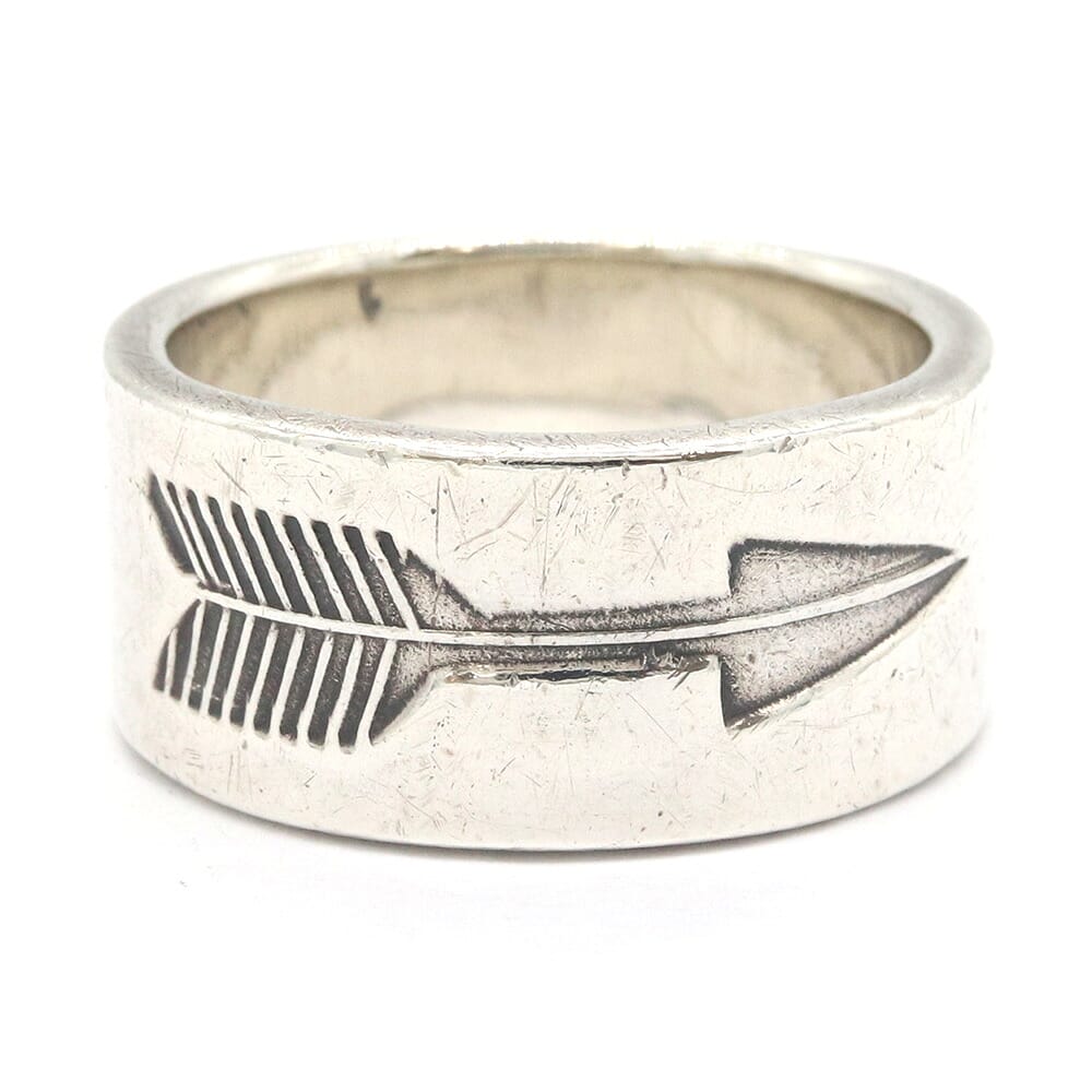 ラリースミス リング アロー シルバー925 21.5号 中古 指輪 ARROW RING メンズ 矢 アクセサリー 平打ち LARRY SMITH｜マダムブランド 店