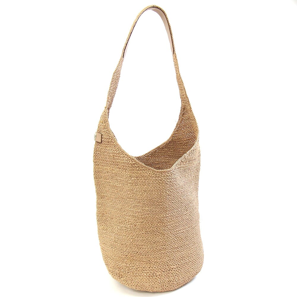 ヘレンカミンスキー ワンショルダーバッグ カリッロ タブ ヌガー ナット ラフィア 中古 バケットバッグ カゴバッグ 肩掛け ラージ リゾート レディース HELEN KAMINSKI｜マダムブランド 店