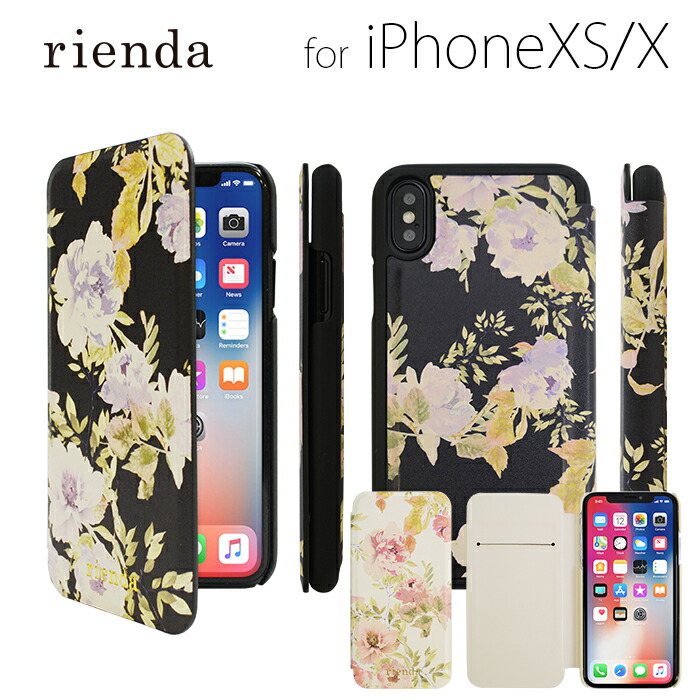 楽天市場 Iphonexs ケース Iphonex ケース 手帳型 Rienda リエンダ薄型 花柄 カバー 可愛い かわいい おしゃれ Iphone Xs Iアイフォンx スマホケース Vintage Rose M Factory Store