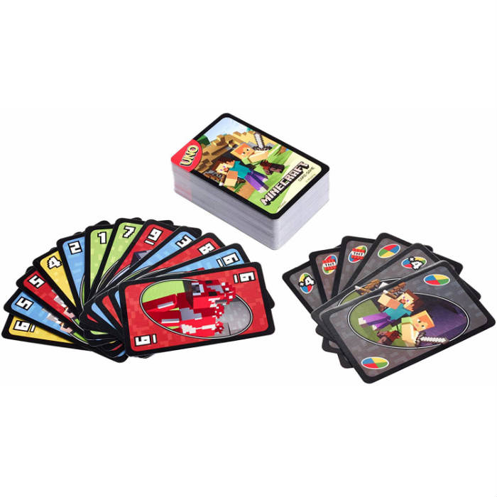 楽天市場 マテル ウノ マインクラフト カードゲーム Uno Minecraft Card Game 並行輸入品 マイクラ ｕｎｏ キャラクター グッズ プレゼント お子様 お祝い 誕生日 メール便送料無料 えむはーとドットコォム