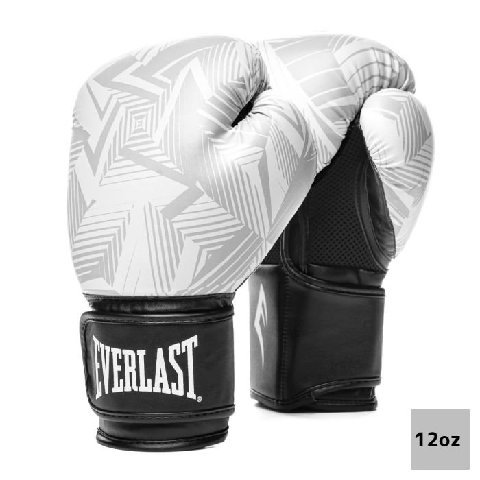 全品最安値に挑戦 Everlast エバーラスト スパーク 練習用ボクシンググローブ ホワイトGeo 12oz