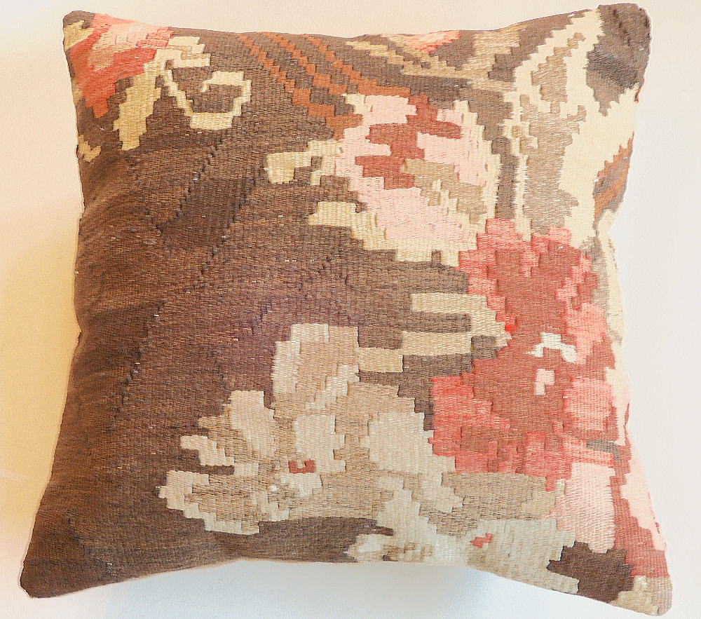 キリムクッション40×40cm キリムスタイル / クッションカバー オールドキリム ウール 40