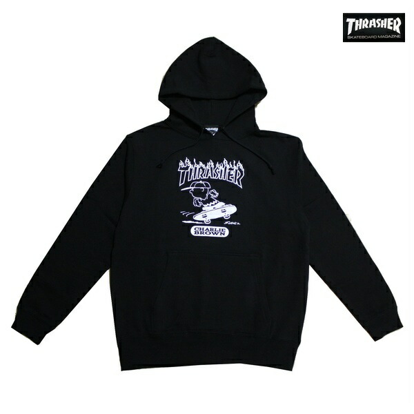 楽天市場 Thrasher パーカー Thrasher X Peannuts Pull Parka Thr17pnv3 03ds Blk ブラック 18 メンズ スラッシャー パーカー スヌーピー スウェット スケーター ストリート スケボー スケート チャーリーブラウン ウッドストック あす楽 メリケン