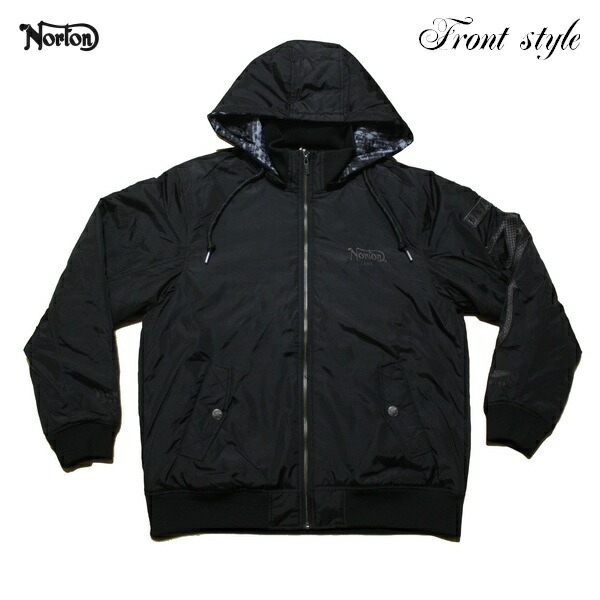 楽天市場】Norton ジャケット モノトーンスタジャン 243N1707 ブラック