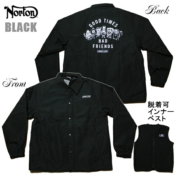 LURKING CLASS 上衣 GOOD TIME 2 COACH JACKET ST24FJ01 黒いこと 黒【 2024 ラーキングクラス  コーチジャケット アウター フリースベスト 上衣 / メンズ / 表どおり ドクロ スカル 骸骨 / スケーター 滑る /  】