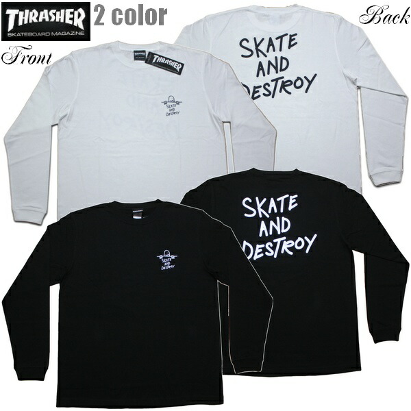 楽天市場】THRASHER スラッシャー アームプリントTシャツ 長袖Tシャツ