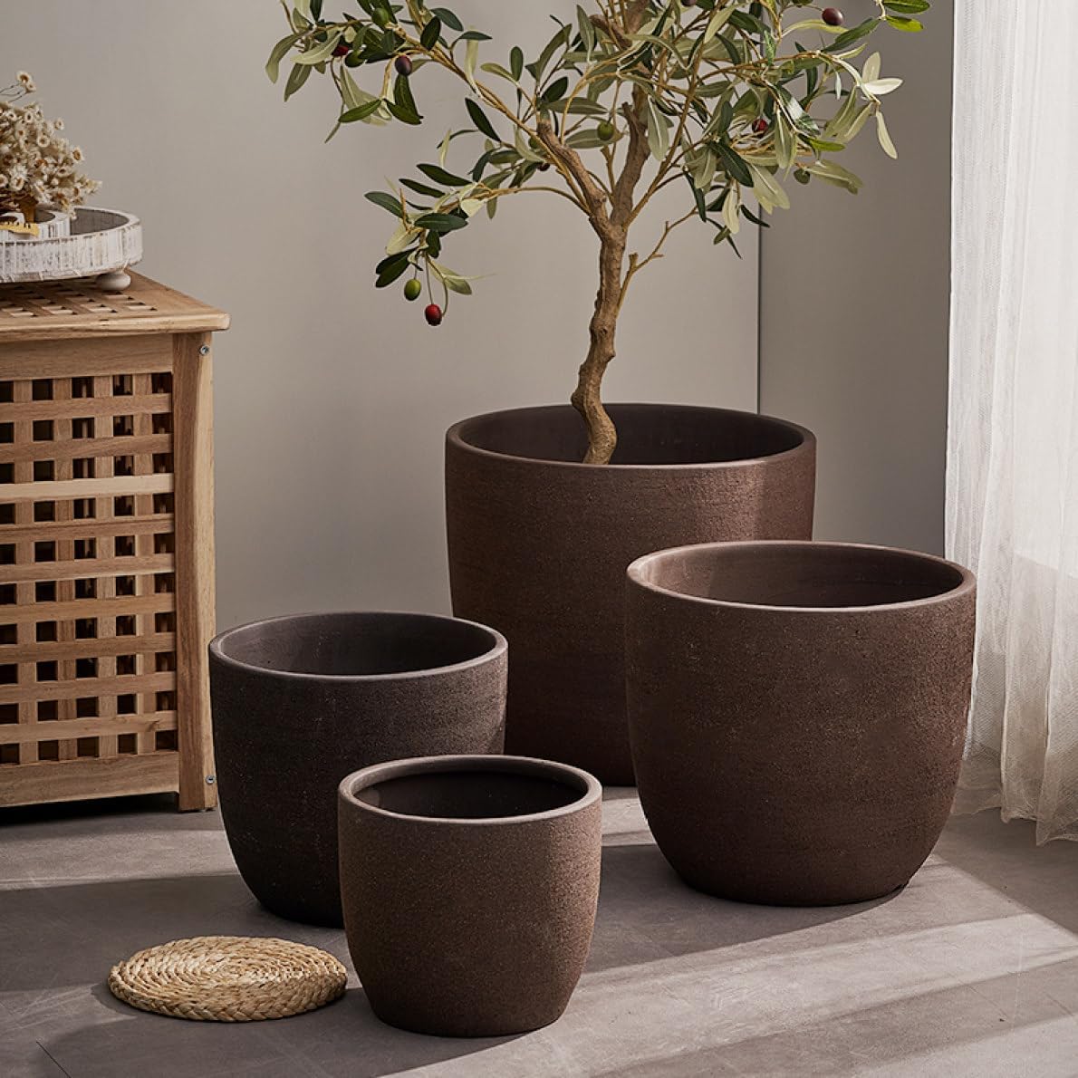 Amazon.co.jp: 植木鉢 シンプル おしゃれ 陶器鉢 大型