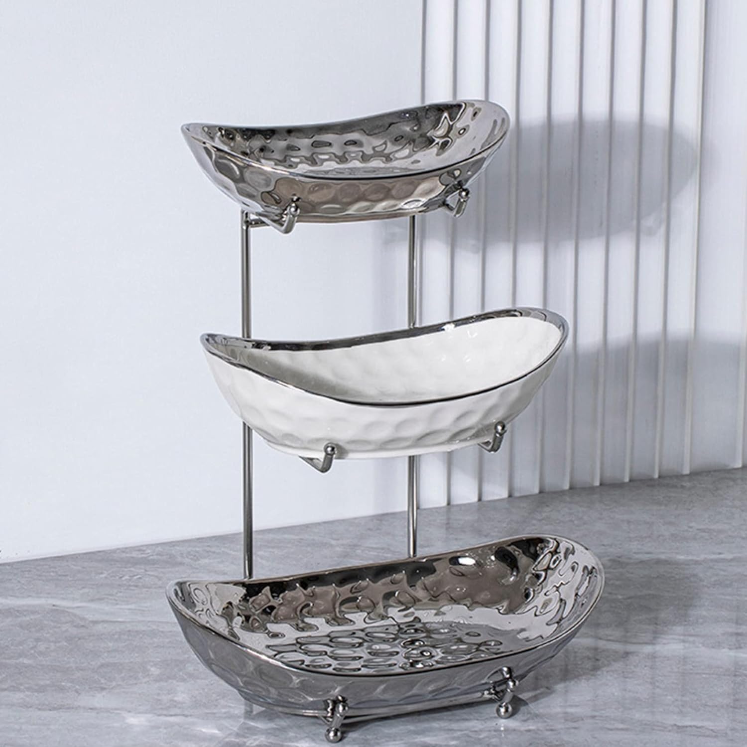 楽天市場】北欧多層実木フルーツ皿、おやつ皿、フルーツ