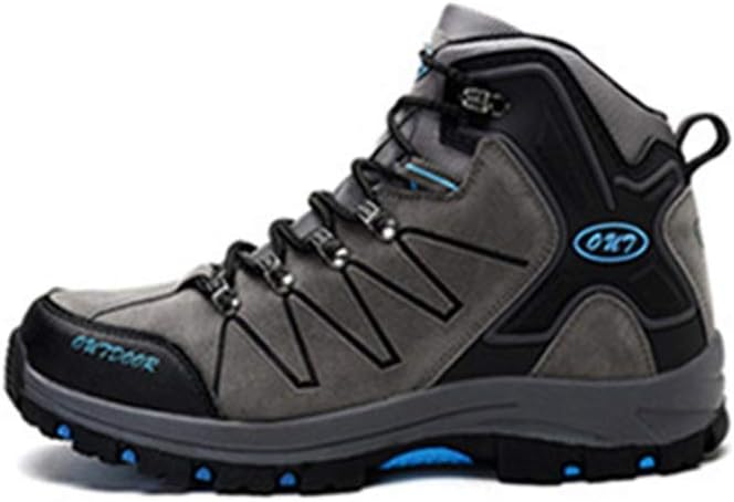 キャンプシューズ ハイカット ハイキング 靴 グレー 登山靴 遠足 ハイキング トレッキングシューズ 防滑 軽登山用シューズ 衝撃吸収 25.0cm 四季通用 旅行 キャンプ アウトドア 耐磨耗 メン｜M＆ONE2024