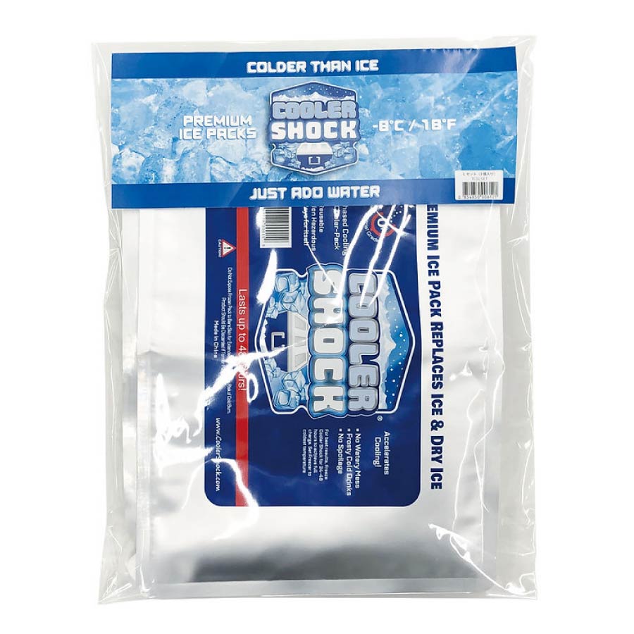 COOLER SHOCK クーラーショック Lサイズ3個セット 保冷剤/氷点下 Amazon | クーラーショック 保冷剤Lサイズ 3個セット COOLER