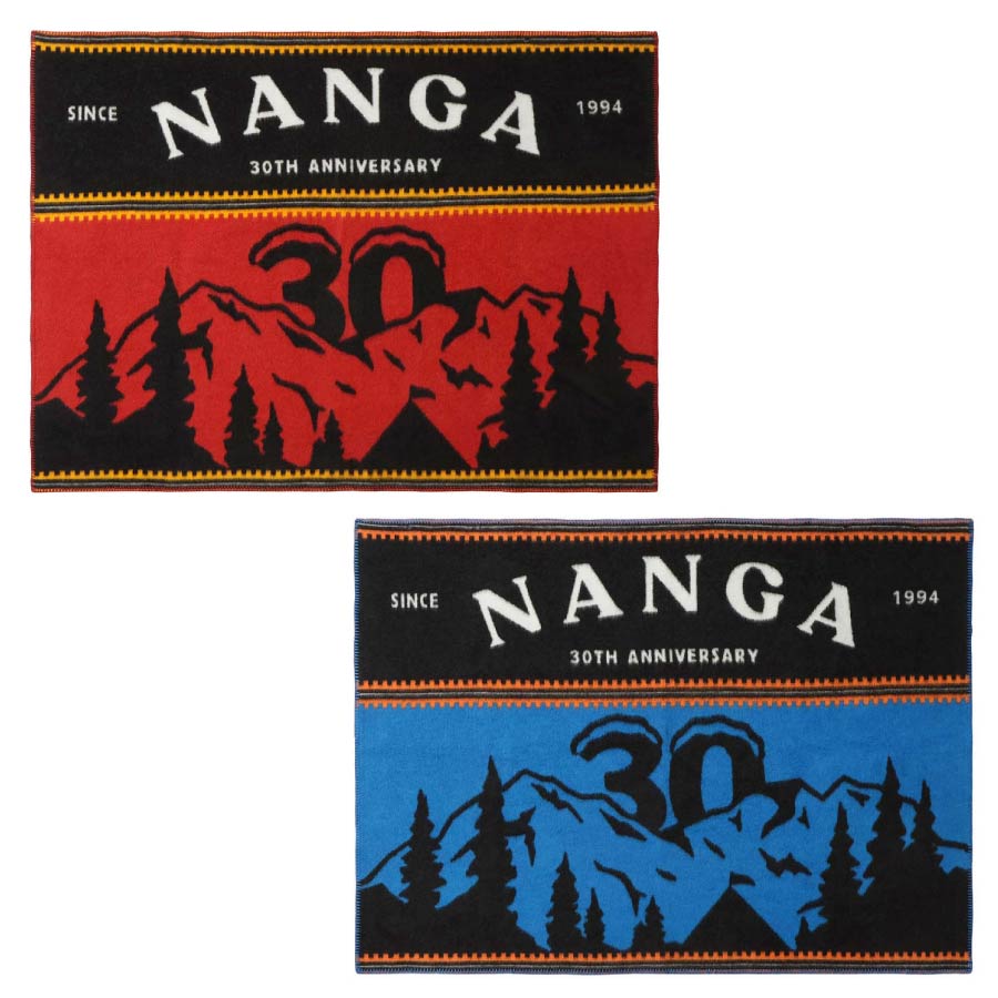楽天市場】ナンガ 30THアニバーサリー ブランケット 140×100cm ブルー