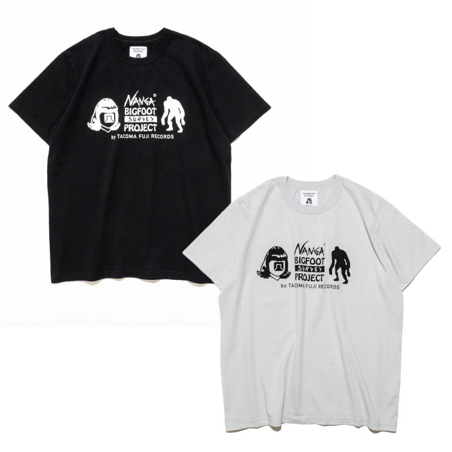 ナンガ NANGA NANGA×TACOMA FUJI RECORDS BIGFOOT SURVEY PROJECT LOGO TEE NW2411-1F650-C [ティーシャツ]