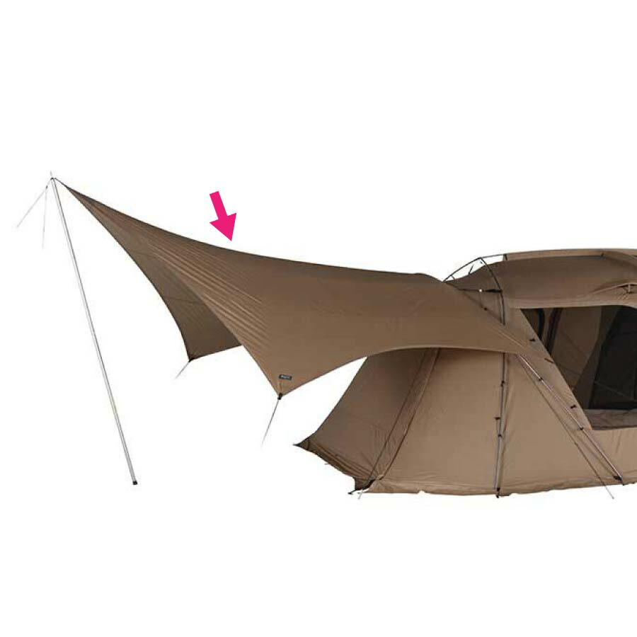 美品　スノーピーク コネクトタープ ヘキサ アイボリー 雪峰祭限定タープ snow peak スノーピーク（snow peak） 【雪峰祭限定】 タープ
