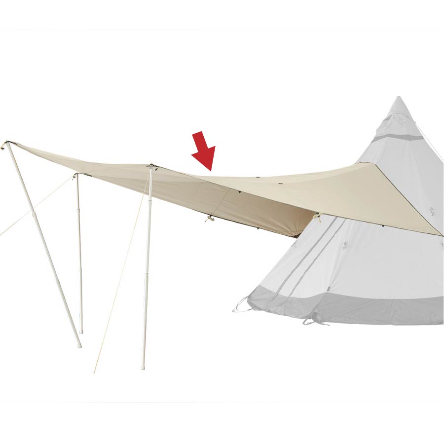 テンティピ ジルコン ポーチ 9CP ＆ ポーチコネクター　本体なし Tentipi (テンティピ) モノポールテント ジルコン9 CP&ポーチ9