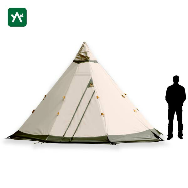 テンティピ サファイア7CP フロアシート　ポールプレート付き テンティピ サファイア7CP フロアシート ポールプレート付き