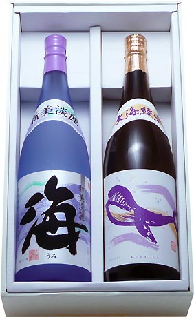 大海酒造 芋焼酎 25度 1800ml 2本 大海人気の芋 飲み比べセット B 新美淡麗 海 ＆ 選べる くじら綾紫 黒・跫 or 白・跫 鹿児島