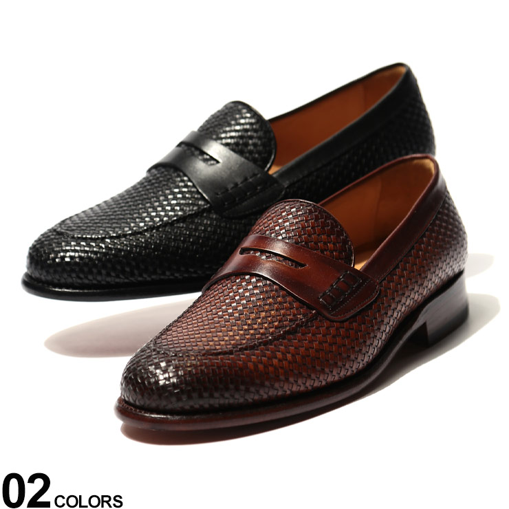 格安人気 Cordwainer コードウェイナー イントレチャート レザー コインローファーブランド メンズ 男性 シューズ 靴 ローファー レザーシューズ フォーマル カジュアル 革靴 Cwtrenz 人気ブランド Threesixtywords Com