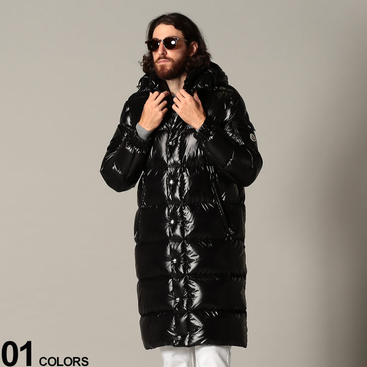 Moncler モンクレール ラッカーナイロン 取り外しフード フルジップ ロング ベンチコート ダウンジャケット ロング Hanoverianブランド メンズ コート ジャケット 男性 ベンチコート 秋 冬 アウター ブルゾン ロング 防寒 ジャケット ダウン Mchanoverian0 ネット限定