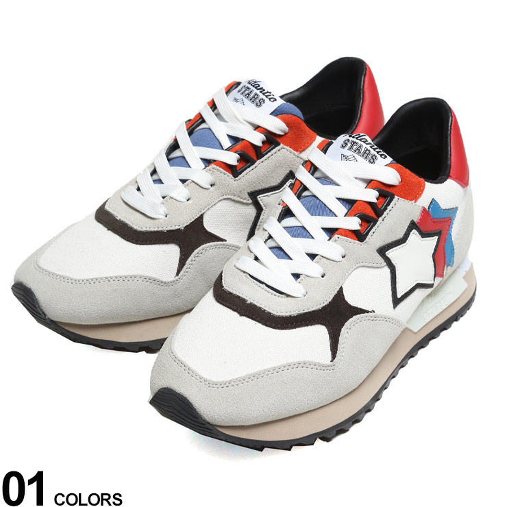 残りわずか Atlantic Stars アトランティックスターズ キャンバス スエード スター ローカットスニーカー Draco Whiteブランド メンズ 男性 シューズ 靴 スニーカー ストリート 革 星 ローカット 異素材 レザー Asybbydr08 送料無料 Mjc Cpas Com