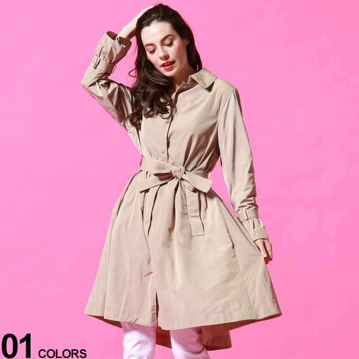 レディースファッション コート ジャケット フェミニン 春 襟付き ロング ブルゾン コート アウター レディース Navigatoriaブランド トレンチコート ロング シングル ウエストベルト モンクレール Moncler きれいめ Mcl1c ビジカジ 100 安い