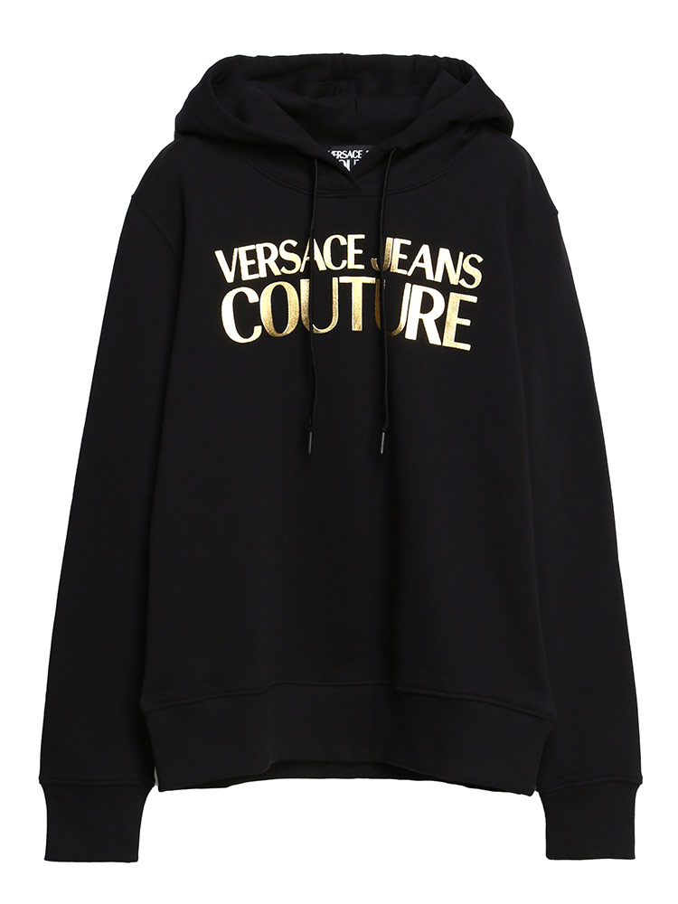 35％OFF 極美品 VERSACE ヴェルサーチ 長袖パーカー サイズＬ 金文字