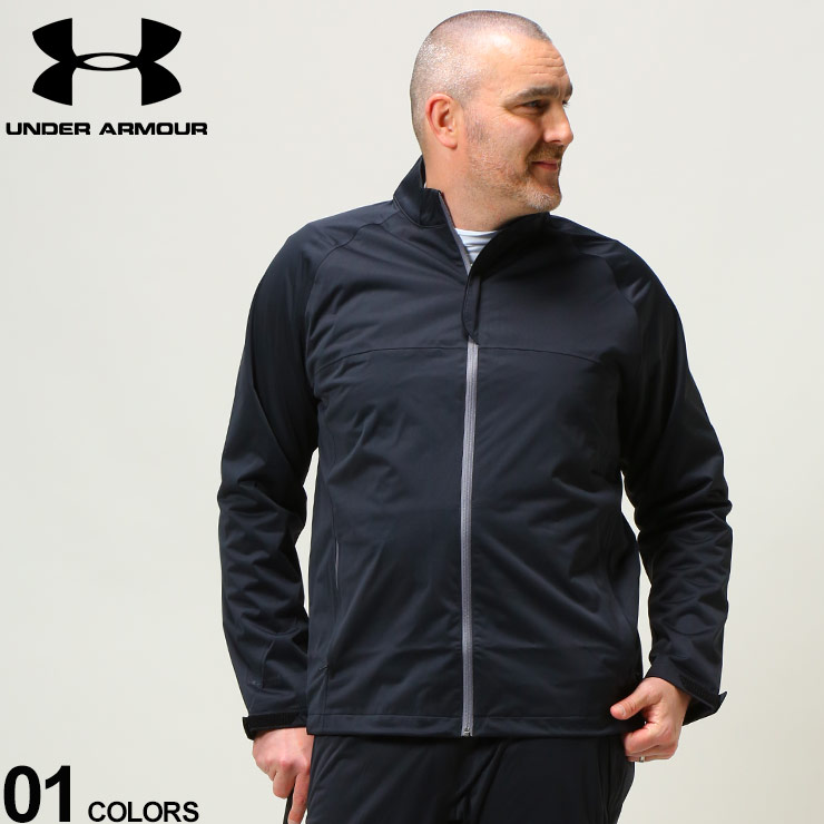 大きいサイズ メンズ UNDER ARMOUR アンダーアーマー STORM coldgear LOOSE フルジップ ゴルフ ジャケット  STORMSTANCE RAIN JKT ブルゾン スポーツ UM1259 【信頼】