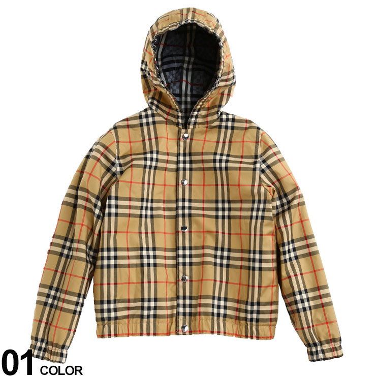 SALE／57%OFF】 BURBERRY バーバリー リバーシブル フード チェック