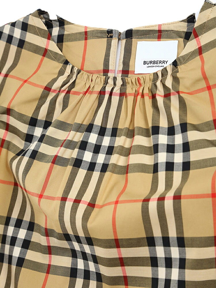 BURBERRY チェック柄 ワンピース 92cm バーバリーBurberry チェック柄刺繍ワンピース - メルカリ