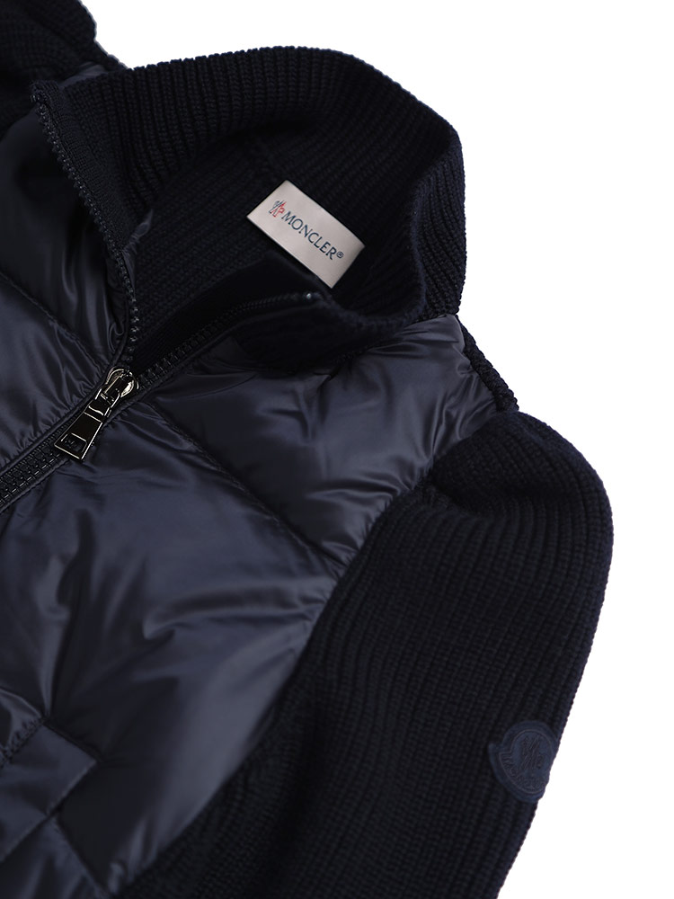 MONCLER (モンクレール) フロントダウン フルジップ ニット