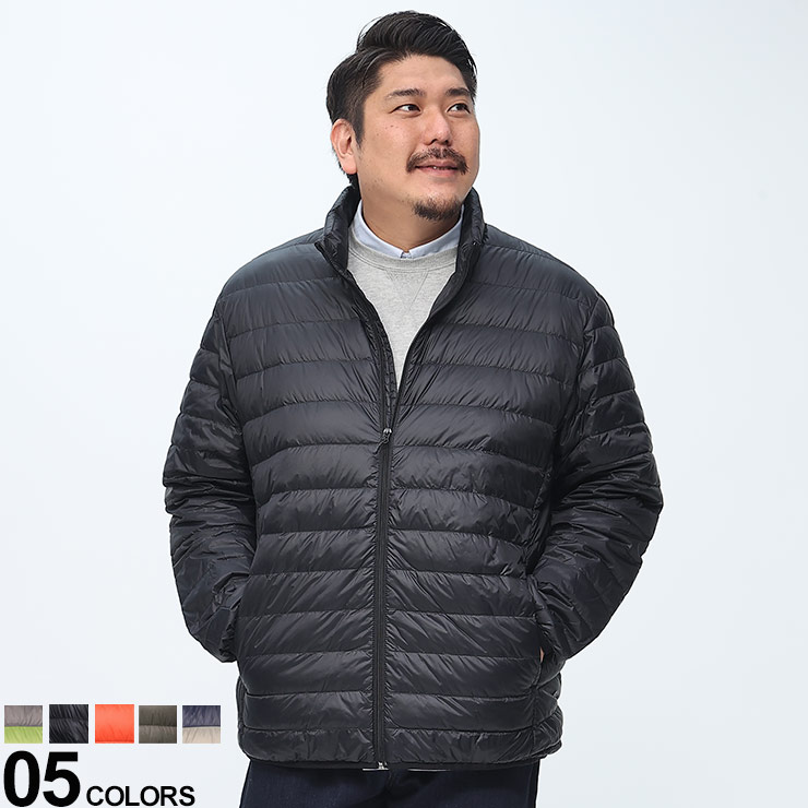 楽天市場】ライトダウンジャケット 大きいサイズ メンズ 撥水 ジップ