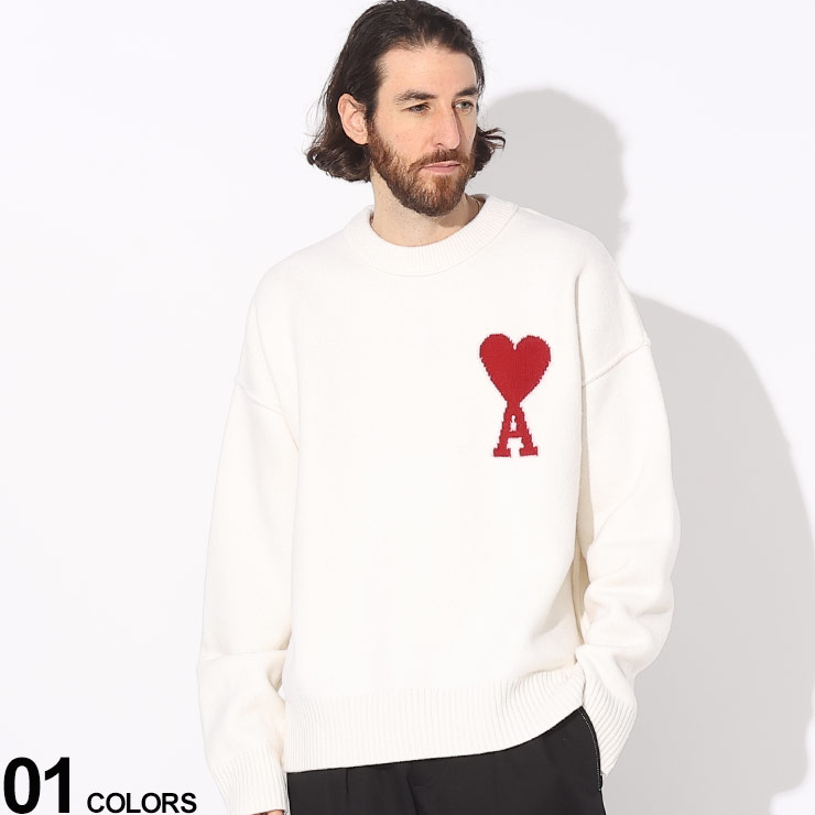 Ami paris ニット ホワイト 楽天市場】Ami Paris アミパリス AMI DE COEUR アミ ドゥ クール