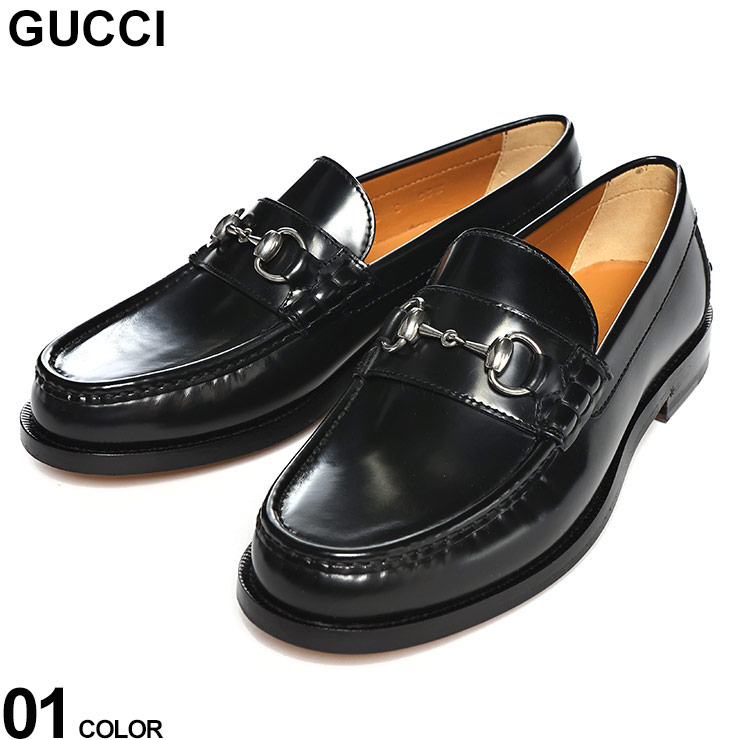 正規品GUCCI ローファー 濃茶金 40 1/2 D 25.5 ヨルダーン〕レザー ローファーダークブラウン レザー | GUCCI公式