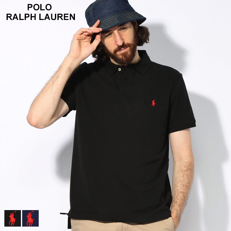 ポロラルフローレン POLO RALPH LAUREN コットン100％ 鹿の子 ロゴ刺繍 半袖 ポロシャツ CUSTOM SLIMFIT RL710782592 ブランド メンズ 男性 トップス シャツ ポロ ゴルフ 13,642円