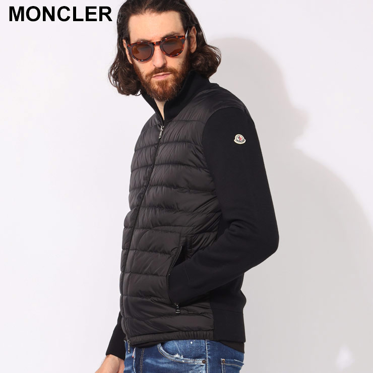 モンクレール MONCLER フロントダウン フルジップ ニット ジャケット MC9B50700A9341 ブランド メンズ 男性 アウター ジャケット スタンド ダウン