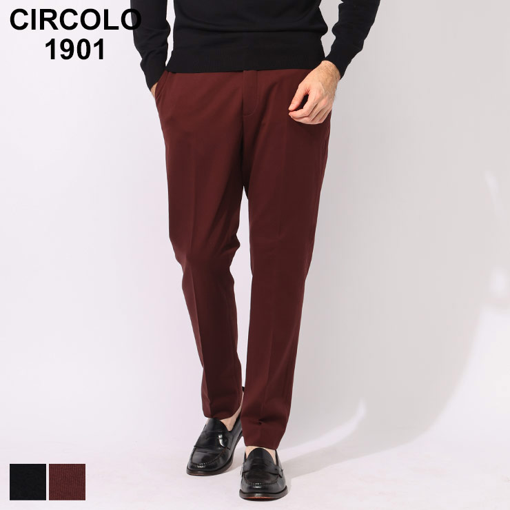 チルコロ1901 CIRCOLO 1901 ストレッチ 無地 ノータック パンツ CICN4495 ブランド メンズ 男性 ボトムス コットン ロングパンツ|メンズショップ サカゼン
