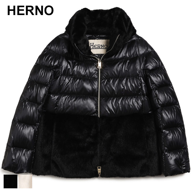 楽天市場】ヘルノ HERNO フェイクファー フルジップ ダウンジャケット