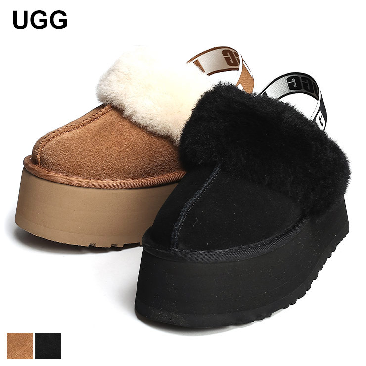 UGG (アグ) バックストラップ サンダル Funkette UGGL1113474 ブランド レディース シューズ 靴 サンダル 厚底 スエード