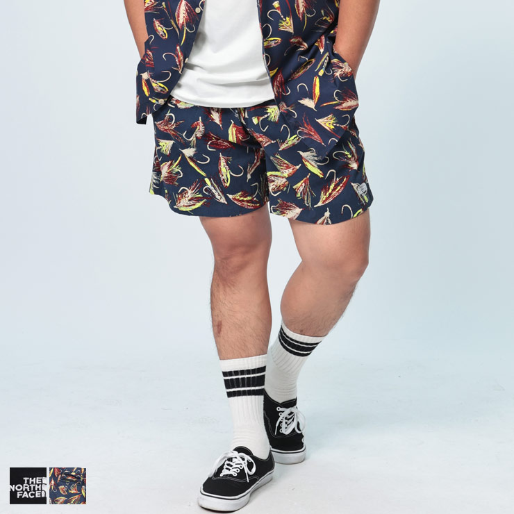 THE NORTH FACE (ザ ノースフェイス) ドライ 総柄 ショートパンツ CLASS PATHFINDER PULL-ON SHORT MF0A86QMD22 大きいサイズ メンズ ボトムス ショートパンツ ショーツ ボードショーツ 春夏