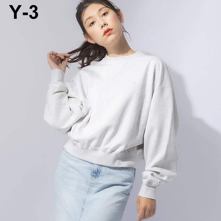ワイスリー Y-3 裏起毛 クルーネック トレーナー Y3LJD9813 ブランド レディース トップス トレーナー スウェット プルオーバー 秋冬