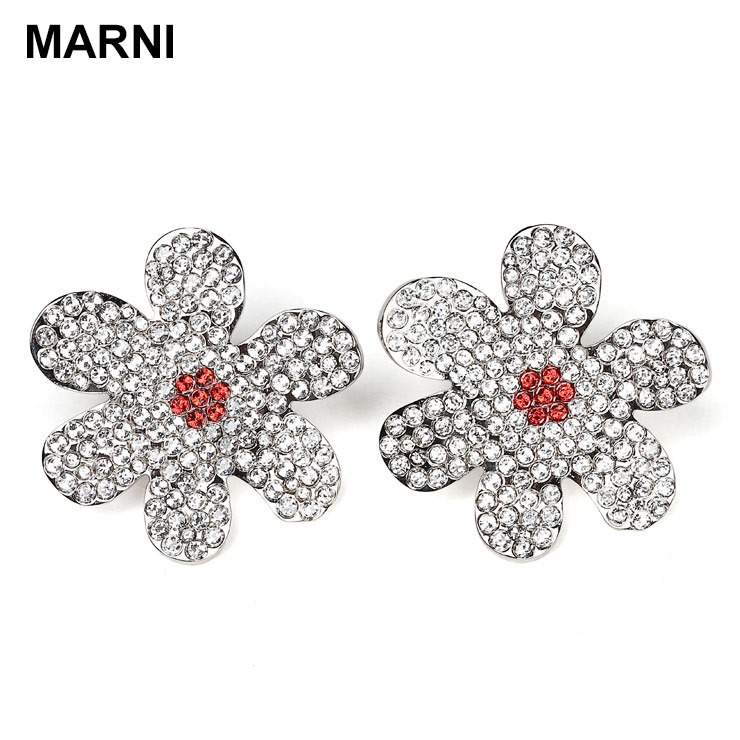【新品・未使用】MARNI  メタルレザーフローラスタッズピアス 楽天市場】MARNI マルニ ピアス ORMV0447A0 M2000 レディース