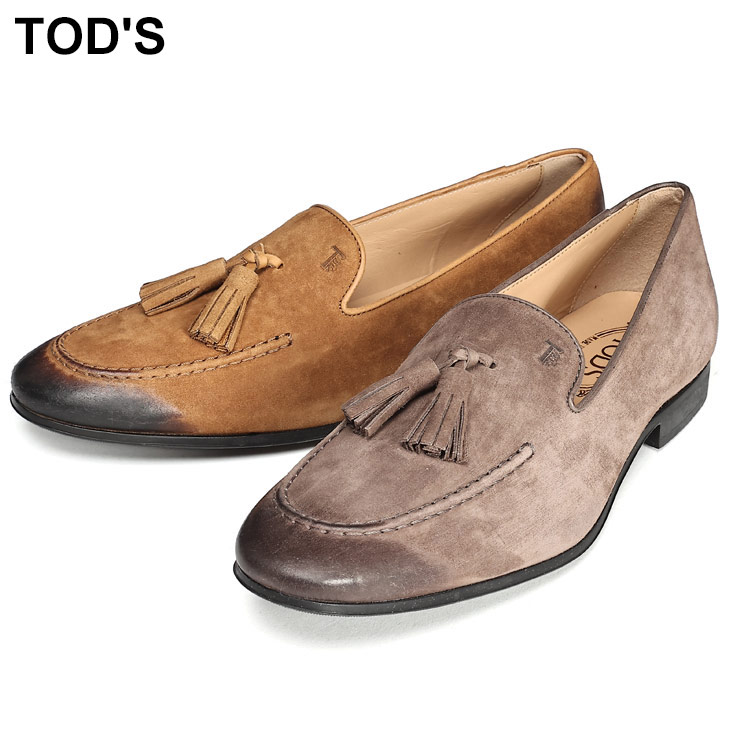 トッズ TOD'S スウェード タッセル ローファー TDXXM06BAD8ZLVC ブランド メンズ 男性 シューズ 靴 ローファー スリッポン レザー
