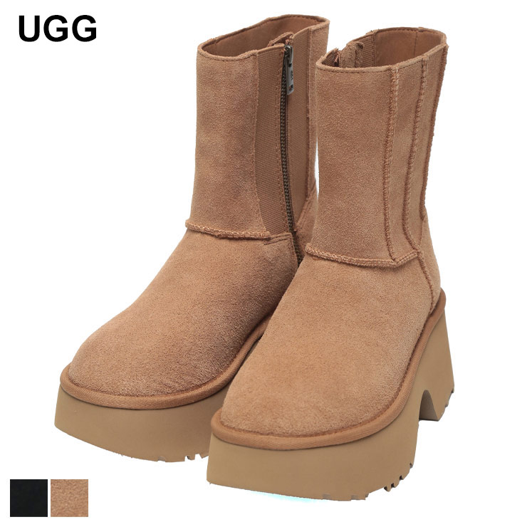 アグ UGG スエードアッパー サイドジップ ショートブーツ Classic Twin Seam New Heights UGGL1158313 ブランド レディース シューズ 靴 ブーツ ミドルブーツ 厚底 秋冬｜メンズショップ サカゼン