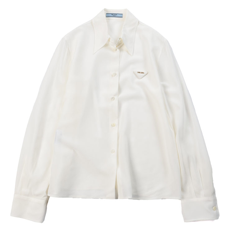 PRADA シルク シアー シャツ 楽天市場】【最大20,000円OFFクーポン配布】プラダ PRADA シルク