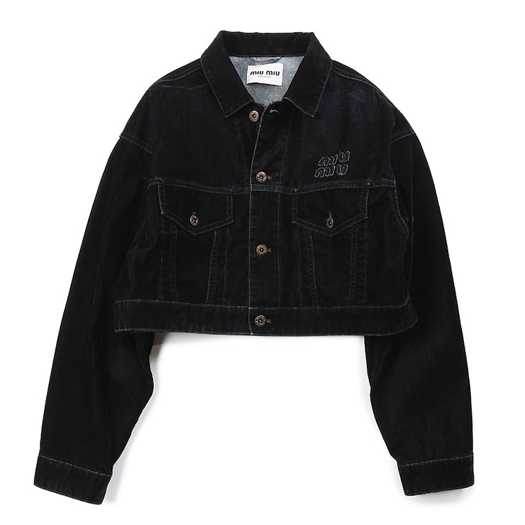 MIUMIU黒 ベルベット ジャケット 楽天市場】ミュウミュウ ジャケット MIU MIU レディース