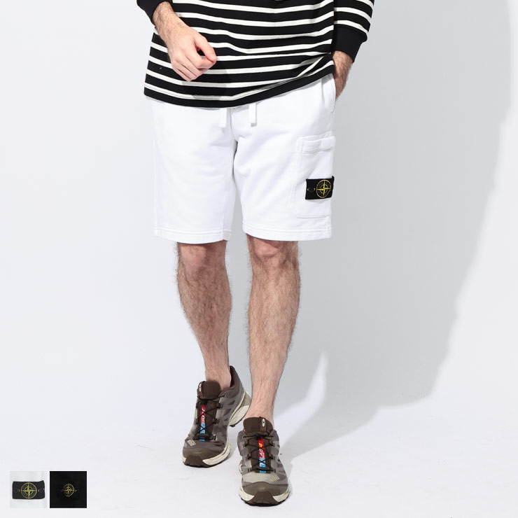 新品 stone  スウェット ハーフパンツ ストーンアイランド ストーンアイランド スウェット ハーフパンツ | アウトレット