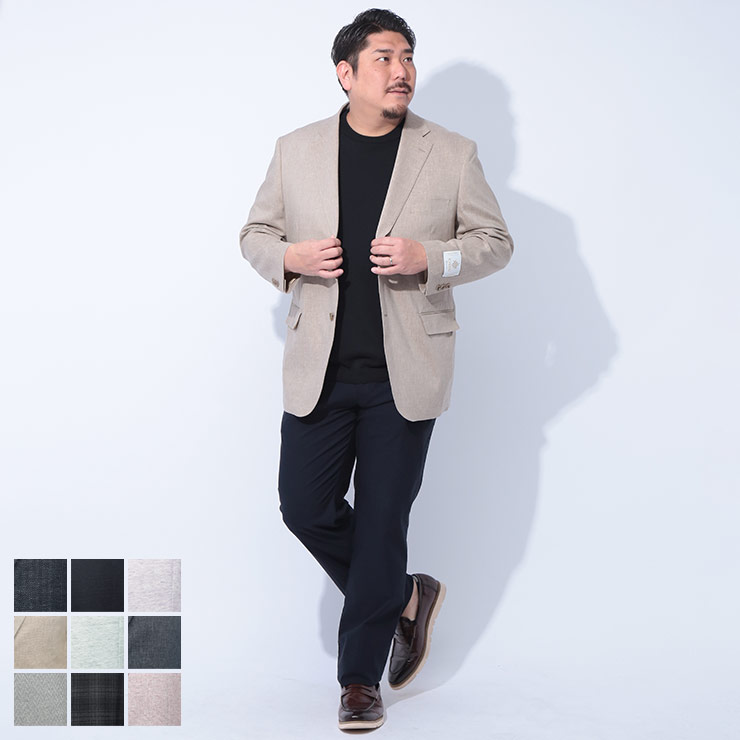 B＆T CLUB (ビーアンドティークラブ) JAPANFABRIC シングル 2ツ釦 ジャケット 5125253NV25S897 大きいサイズ メンズ アウター ジャケット ビジネス フォーマル テーラード 26,925円